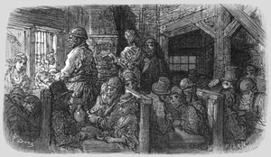 咖啡店--衬衣巷》，1872年。 作者 古斯塔夫·多尔（Gustave Dore）