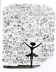 1850年爱乐协会音乐会，Hector Berlioz（1803-69）讽刺漫画“The Journal for Laughter” 作者 古斯塔夫·多尔（Gustave Dore）