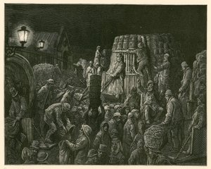 伦敦考文特花园市场 作者 古斯塔夫·多尔（Gustave Dore）