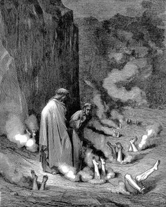 但丁和维吉尔在《地狱》中，1863年 作者 古斯塔夫·多尔（Gustave Dore）
