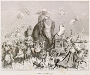 驴皮，查尔斯-佩罗（1628-1703）的《童话大全》插图，古斯塔夫-多尔（1832-1883）创作 作者 古斯塔夫·多尔（Gustave Dore）