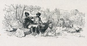 拉封丹寓言 "" 狼和狗 "" 作者 古斯塔夫·多尔（Gustave Dore）