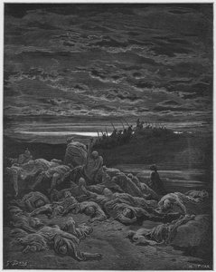 古斯塔夫多尔圣经：耶路巴力之子的死亡 作者 古斯塔夫·多尔（Gustave Dore）