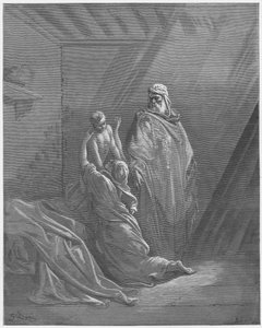 古斯塔夫多尔圣经：以利亚是撒勒法的寡妇的儿子 作者 古斯塔夫·多尔（Gustave Dore）
