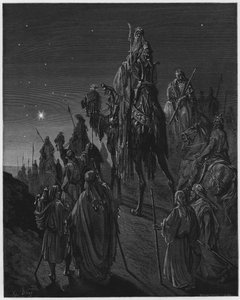 古斯塔夫多尔圣经：由明星引导的智者 作者 古斯塔夫·多尔（Gustave Dore）