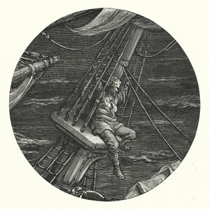 古斯塔夫-多尔为柯勒律治的《古海员礼赞》绘制的插图（版画） 作者 古斯塔夫·多尔（Gustave Dore）