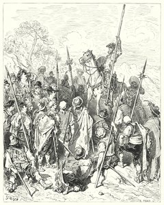 古斯塔夫·多尔 (Gustave Dore) 的《唐吉诃德》：“根据武力法则，你真的是在伤害自己，认为自己受到了侮辱”（版画） 作者 古斯塔夫·多尔（Gustave Dore）