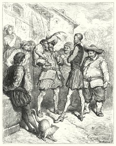 Gustave Dores Don Quixote: "At these words Don Quixote stood amazed" (engraving) 作者 古斯塔夫·多尔（Gustave Dore）