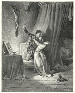 Gustave Dores Don Quixote: "I am yours this moment, beautiful Dorothea: see, I give you here my hand to be yours" (engraving) 作者 古斯塔夫·多尔（Gustave Dore）