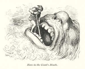 巨人嘴里的汉斯》（雕刻） 作者 古斯塔夫·多尔（Gustave Dore）