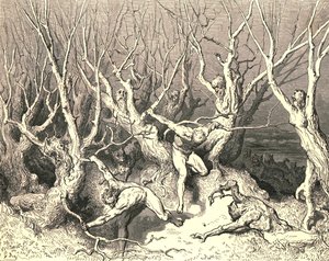 现在快点，最重要的是哭泣，现在赶紧死亡！，c1890。 作者 古斯塔夫·多尔（Gustave Dore）