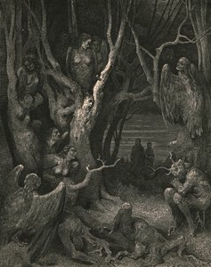 蛮横的哈比斯在这里筑巢，大约在1890年。 作者 古斯塔夫·多尔（Gustave Dore）