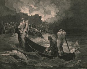 我听不见他给他们提供了什么条件，c1890。 作者 古斯塔夫·多尔（Gustave Dore）