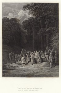 由Alfred Tennyson为Vivien的例证 作者 古斯塔夫·多尔（Gustave Dore）