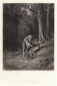 由Alfred Tennyson为Vivien的例证 作者 古斯塔夫·多尔（Gustave Dore）