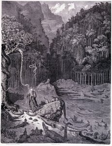 我在美国看到了……木板 XI - Gustave Dore（1832-1883 年）的插图，为 La Legende du Jeif 游荡，Pierre Dupont，版本 Librairie du Magasin 风景如画，巴黎 1862 作者 古斯塔夫·多尔（Gustave Dore）