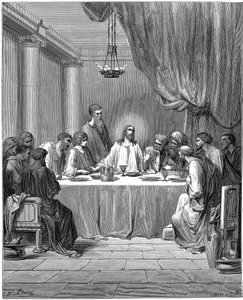 耶稣和他的门徒在最后的晚餐中，1866年 作者 古斯塔夫·多尔（Gustave Dore）