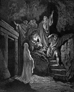 耶稣将拉撒路从坟墓中复活，1865-1866年 作者 古斯塔夫·多尔（Gustave Dore）
