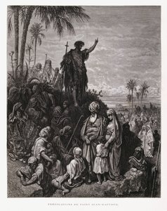施洗约翰布道，多尔圣经插图 作者 古斯塔夫·多尔（Gustave Dore）