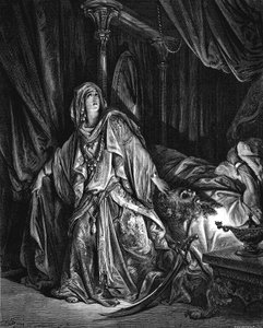 朱迪思准备砍掉霍洛芬尼的头，1866年 作者 古斯塔夫·多尔（Gustave Dore）