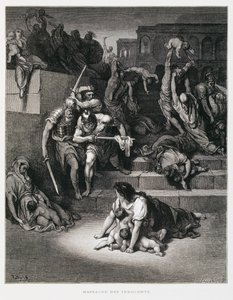 希律王下令屠杀无辜者，多尔圣经插图 作者 古斯塔夫·多尔（Gustave Dore）