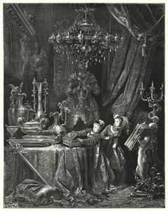 La Barbe-Bleue; Blue Beard（雕刻）。 作者 古斯塔夫·多尔（Gustave Dore）