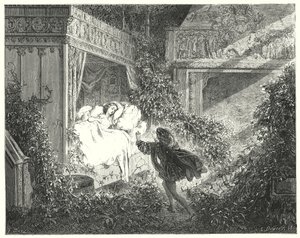 La Belle Au Bois Dormant; Sleeping Beauty (engraving) 作者 古斯塔夫·多尔（Gustave Dore）