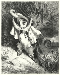 Le Maitre Chat ou le Chat Botte; Puss In Boots（雕刻）。 作者 古斯塔夫·多尔（Gustave Dore）