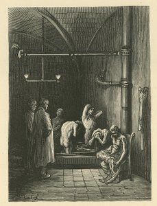男人们在避难所的浴室里洗澡 作者 古斯塔夫·多尔（Gustave Dore）