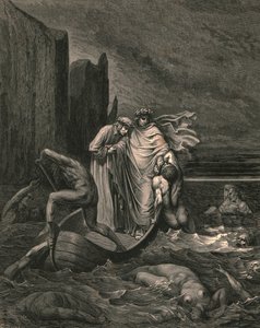 我的老师贤哲知道，把他推回去，大约在1890年。 作者 古斯塔夫·多尔（Gustave Dore）