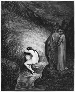 Myrrha，来自&39;The Divine Comedy&39;（Inferno）的插图作者：Dante Alighieri（1265-1321）巴黎，1885年出版
