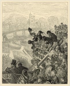牛津和剑桥划船比赛，普特尼 作者 古斯塔夫·多尔（Gustave Dore）