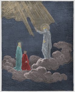 Paradiso，Canto 8：Charles Martel讲述Dante和Beatrice，来自Dante Alighieri的“The Divine Comedy”插图，1885年 作者 古斯塔夫·多尔（Gustave Dore）