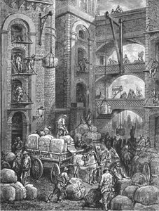 腌制鲱鱼街》，1872年。   作者 古斯塔夫·多尔（Gustave Dore）