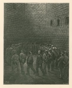 Newgate监狱的囚犯运动场 作者 古斯塔夫·多尔（Gustave Dore）
