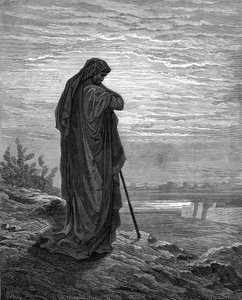 先知阿摩司，古斯塔夫-多雷雕刻--《圣经》。 作者 古斯塔夫·多尔（Gustave Dore）