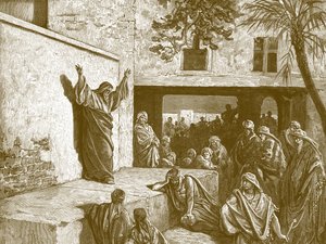 先知弥迦，古斯塔夫-多雷的雕刻作品 - 圣经 作者 古斯塔夫·多尔（Gustave Dore）