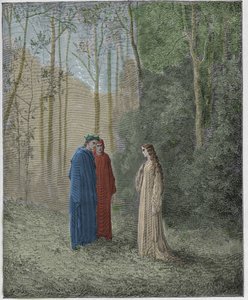 炼狱，Canto 5：Dante与Pia de Tolomei交谈 作者 古斯塔夫·多尔（Gustave Dore）