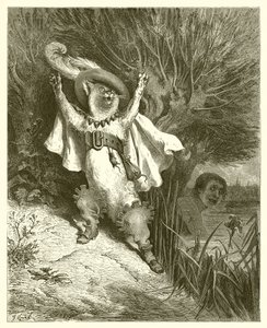 穿靴子的猫，c.1868 作者 古斯塔夫·多尔（Gustave Dore）