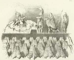 拉辛在凡尔赛宫1695年（凹版印刷）演出 作者 古斯塔夫·多尔（Gustave Dore）