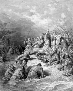 理查狮心交付约佩市——古斯塔夫·多雷 (Gustave Doré) 雕刻 作者 古斯塔夫·多尔（Gustave Dore）