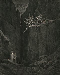 大约在1890年，他的脚几乎没有伸到下面的最低床位。 作者 古斯塔夫·多尔（Gustave Dore）