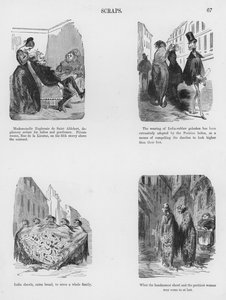 古斯塔夫-多尔的《幽默和怪诞素描》（版画）。 作者 古斯塔夫·多尔（Gustave Dore）