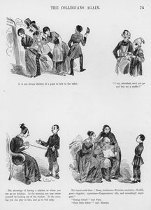 古斯塔夫-多尔的《幽默和怪诞素描》（版画）。 作者 古斯塔夫·多尔（Gustave Dore）