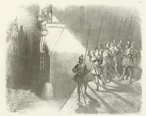 守望者感到惊讶 - 亨利四世的统治（凹版印刷） 作者 古斯塔夫·多尔（Gustave Dore）
