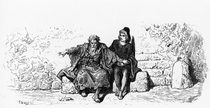 古代水手与婚礼嘉宾第一页“古代水手的R”，由ST Coleridge出版，由Harper und Sons出版，纽约，1876年（木版画）