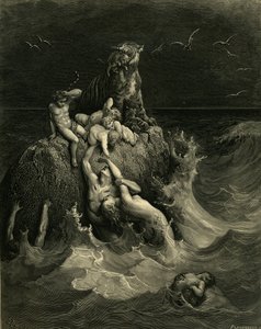 圣经插图版的大洪水前奏曲，1866年 作者 古斯塔夫·多尔（Gustave Dore）