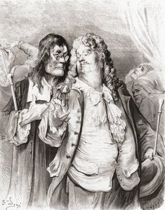 The Doctors, from a late 19th century edition of Fables de La Fontaine (wood engraving) 作者 古斯塔夫·多尔（Gustave Dore）