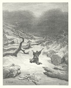 拉封丹寓言：樵夫和水星（雕刻） 作者 古斯塔夫·多尔（Gustave Dore）