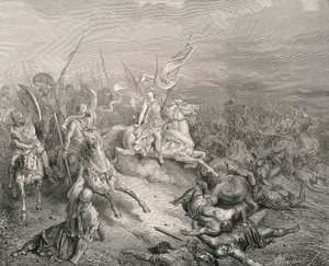 圣经1866.马加比的天使雕刻 作者 古斯塔夫·多尔（Gustave Dore）